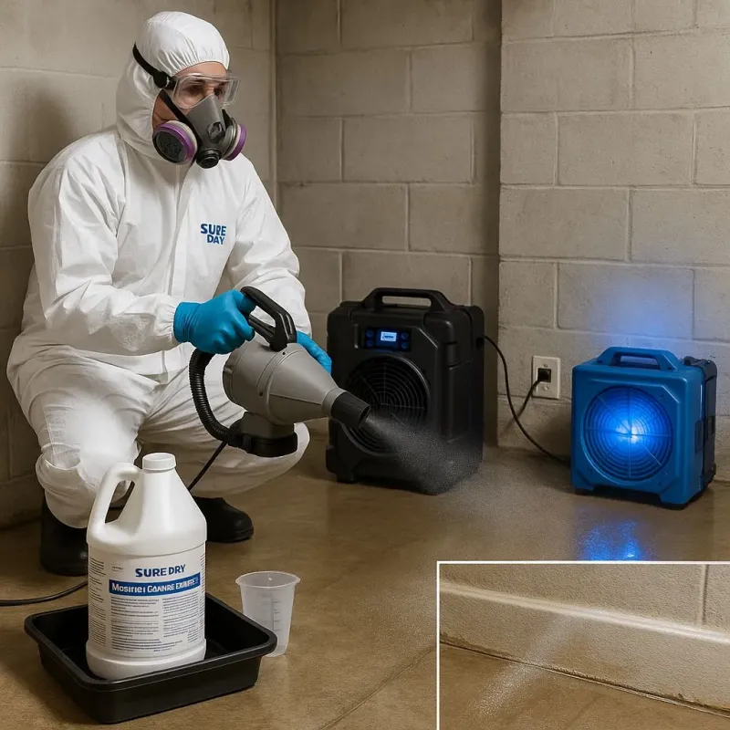 Sanitization and Odor Removal process in Melrose, MA